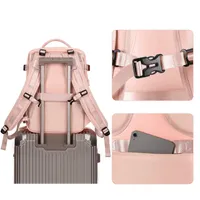 Mochila Femenina Impermeable de Gran Capacidad con Puerto USB