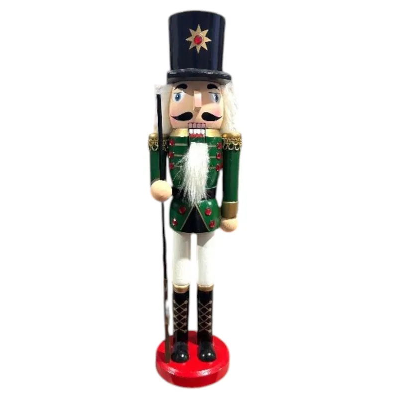 GENERICO - Cascanueces Madera Soldado De Navidad 38cm-1206741