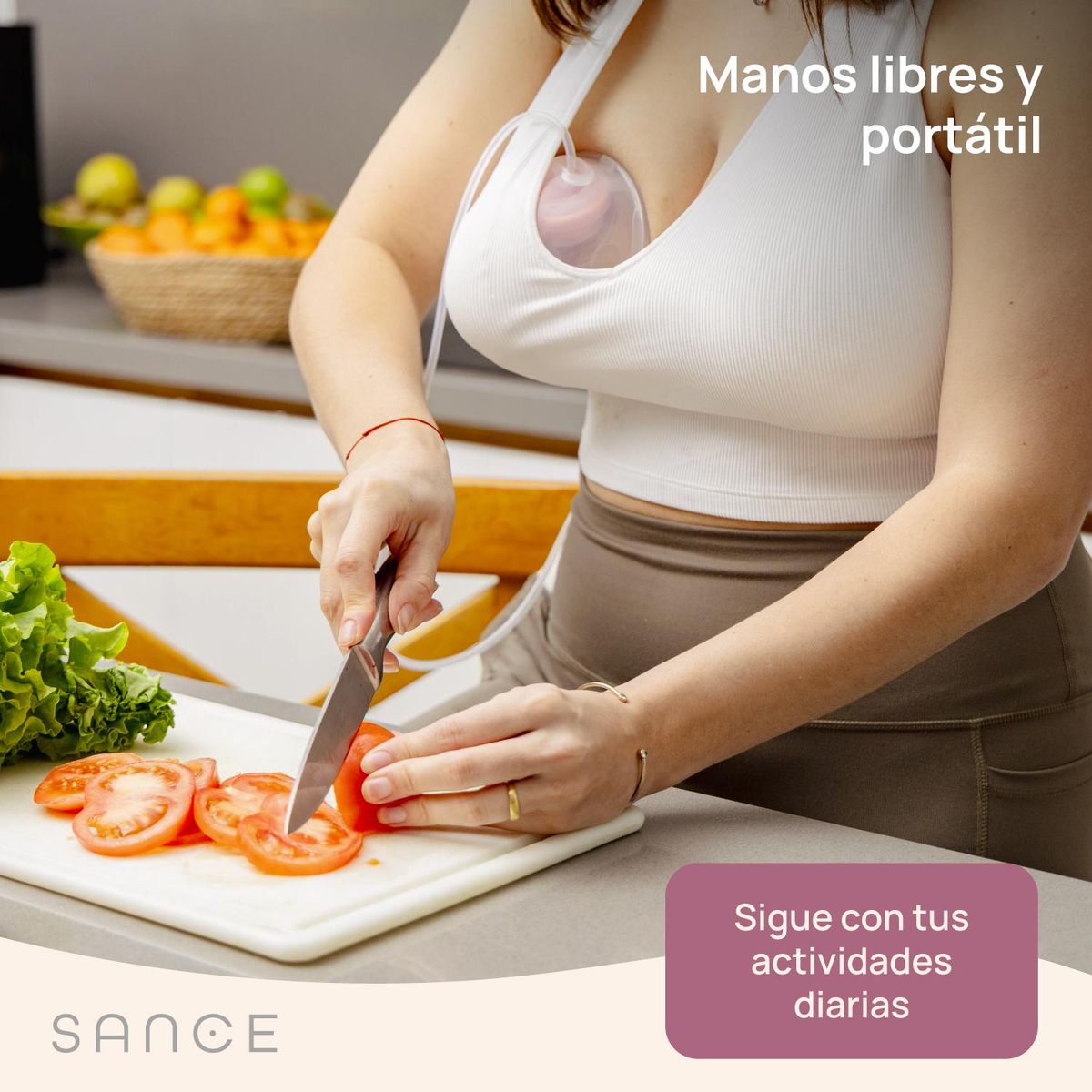 SANCE - Extractor Leche Electrico Doble Sance Saca Leche Inalambrico