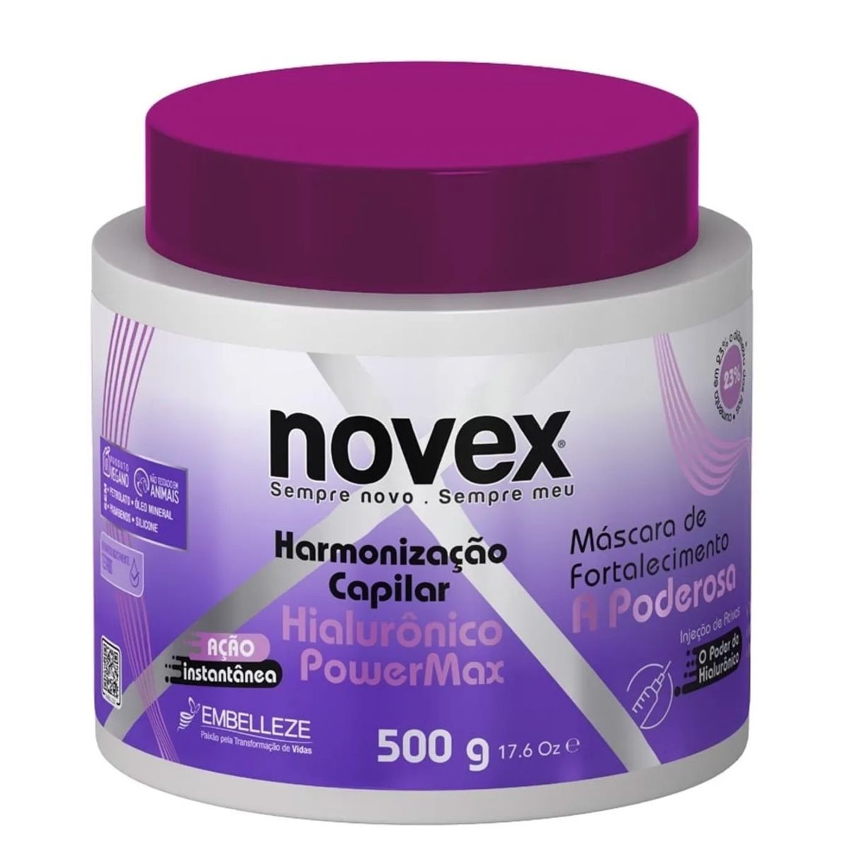 NOVEX - MASCARA HIALURONICO POWER MAX 500G NOVEX