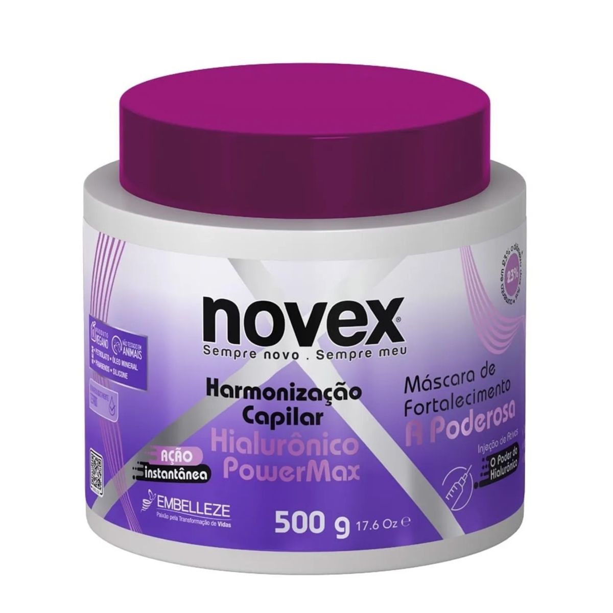 NOVEX - MASCARA HIALURONICO POWER MAX 500G NOVEX