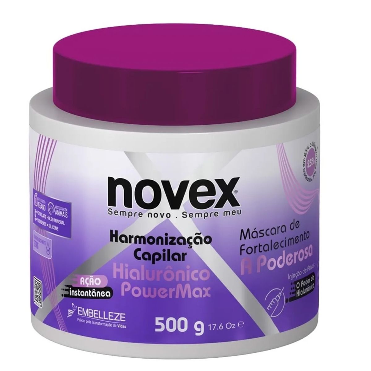 NOVEX - MASCARA HIALURONICO POWER MAX 500G NOVEX
