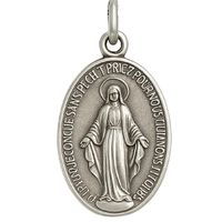 Colgante de Plata Esterlina 925 Virgen 20X19MM