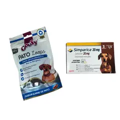 GOOFY - PACK SNACK LOOPS + SIMPARICA 5 A 10KG X 3 COMPRIMIDOS
