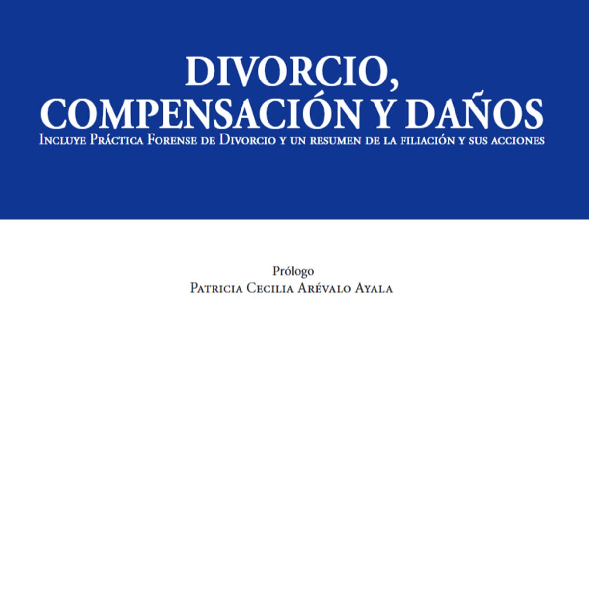 EDITORIAL HAMMURABI - DIVORCIO COMPENSACIÓN Y DAÑOS Incluye Práctica Forense de Divorcio y un resumen de la filiación y sus acciones