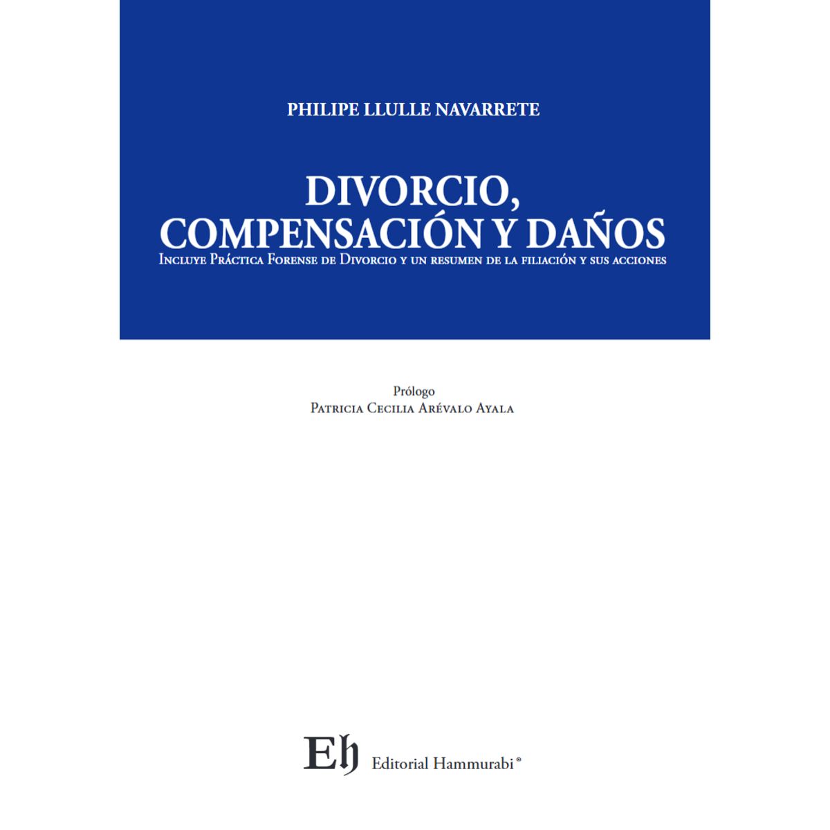 EDITORIAL HAMMURABI - DIVORCIO COMPENSACIÓN Y DAÑOS Incluye Práctica Forense de Divorcio y un resumen de la filiación y sus acciones