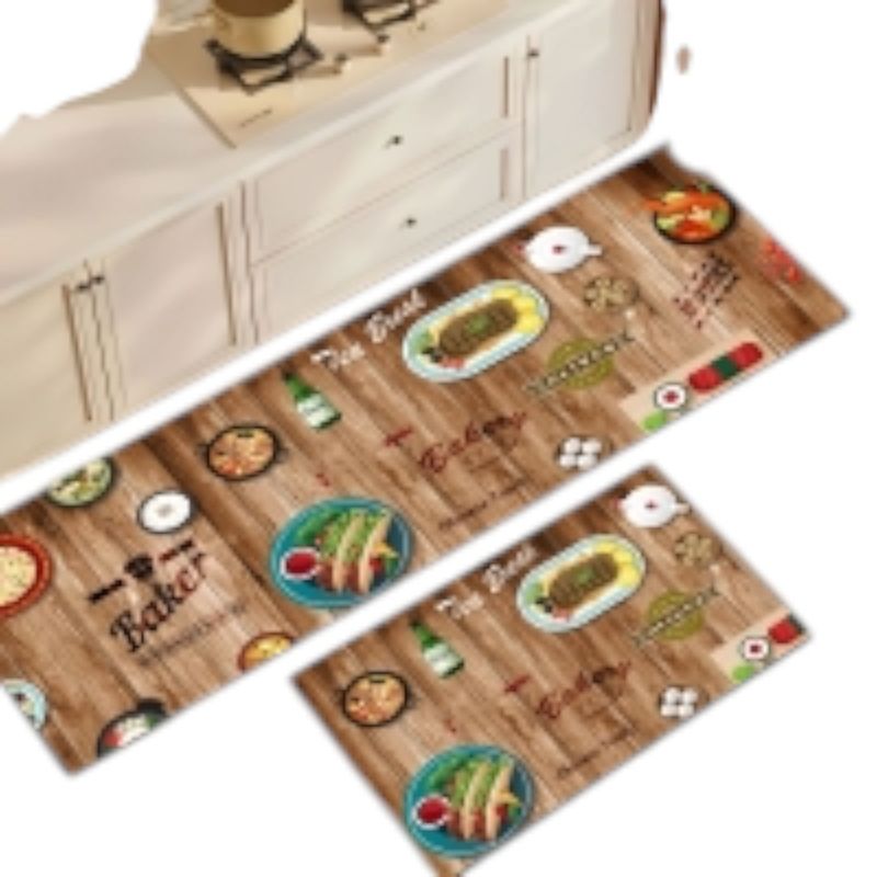ANGELES DEL HOGAR - SET ALFOMBRA DE COCINA ANTIDESLIZANTE