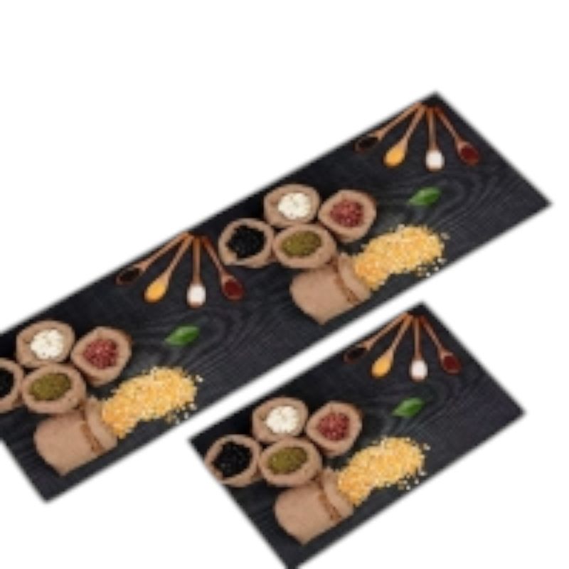 ANGELES DEL HOGAR - SET ALFOMBRA DE COCINA ANTIDESLIZANTE