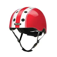 MELON - Casco para Ciclismo Urbano Double White Red ML