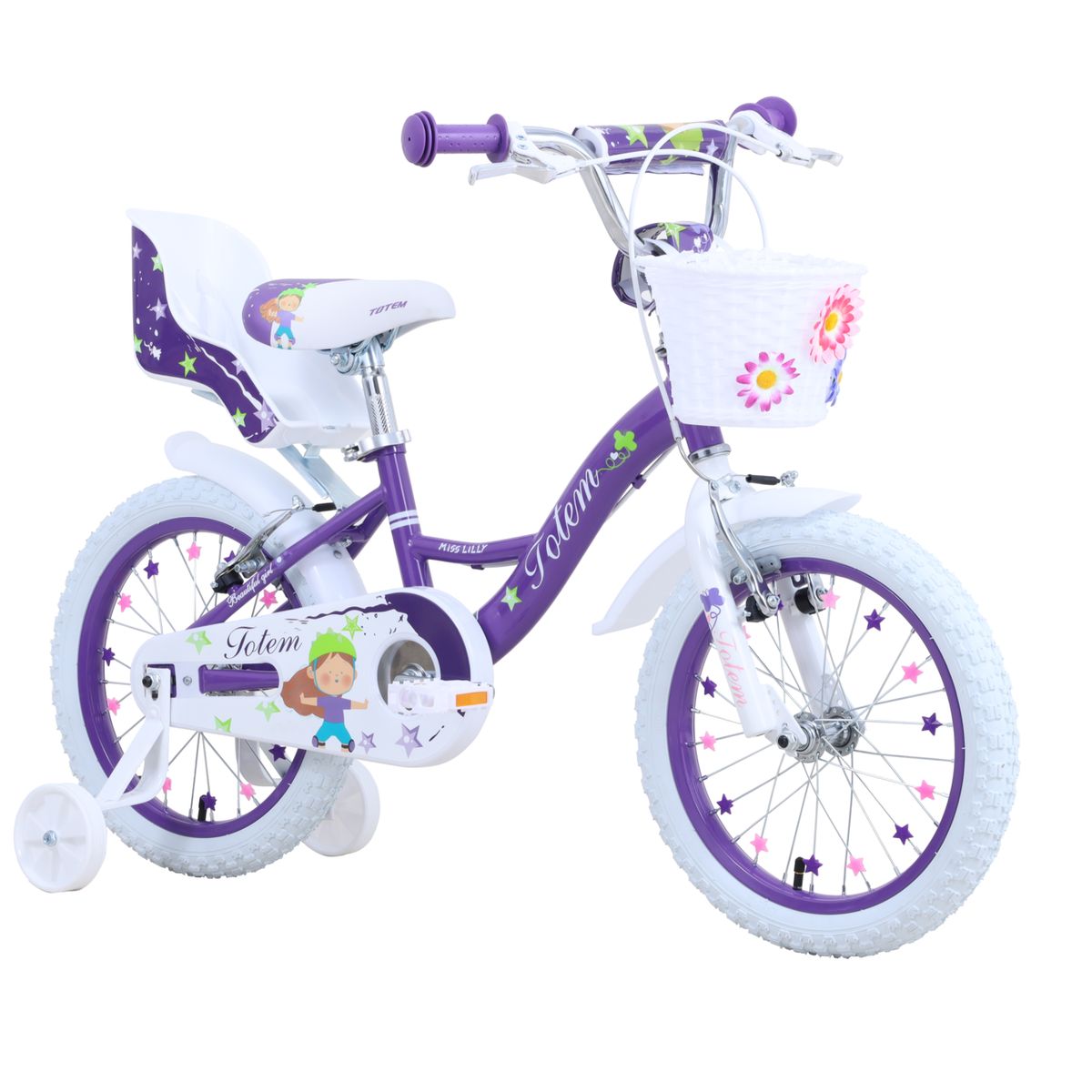 TOTEM - BICICLETA TOTEM INFANTIL ARO 16 MISS LILLY VIOLETA