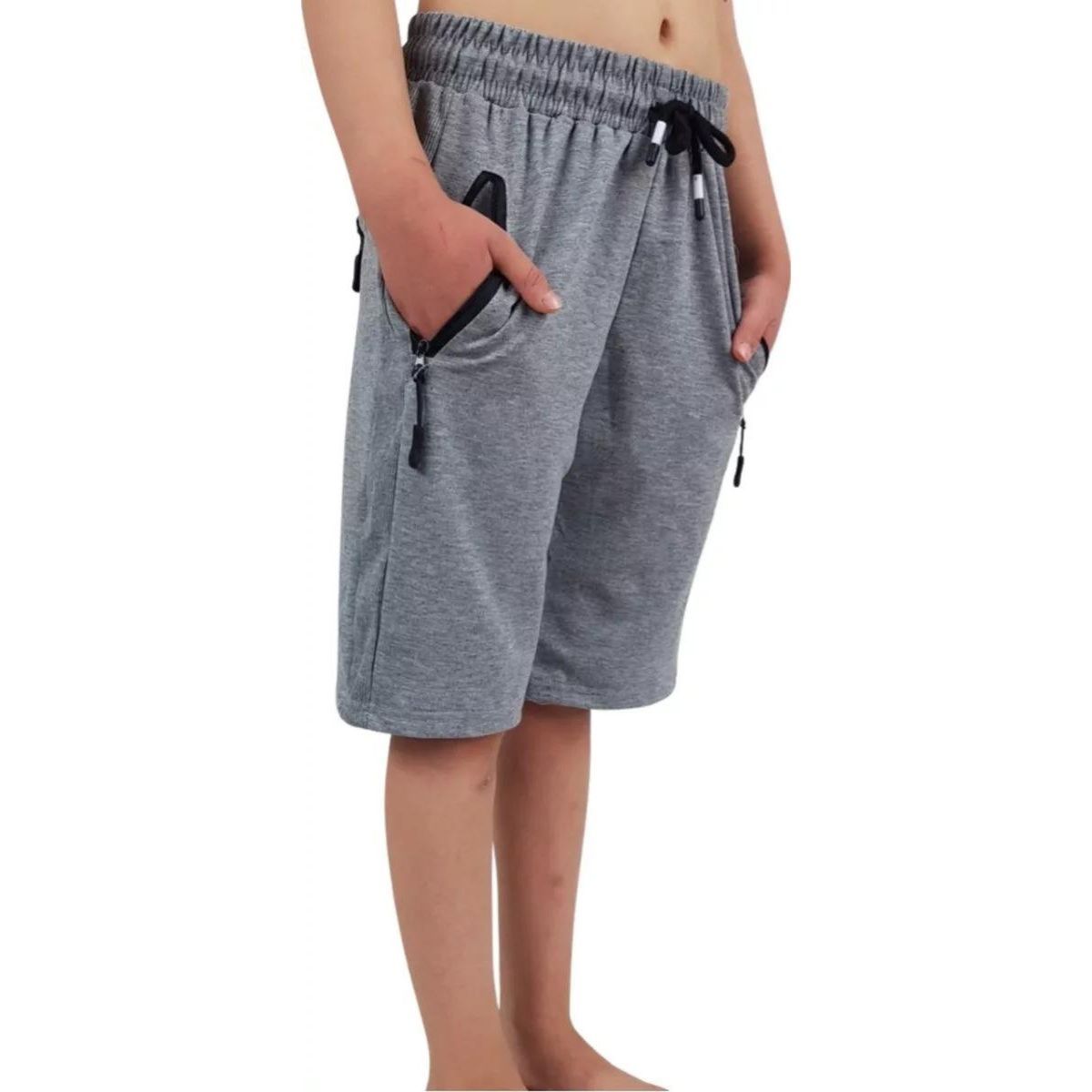 LIKE SHOP - Short Algodón Deportivo Niños Bolsillos Cierre 258