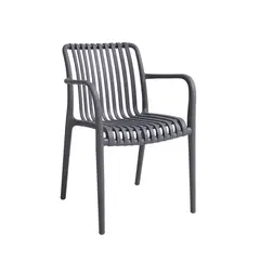 TODO TERRAZA - Silla de terraza gris con brazo