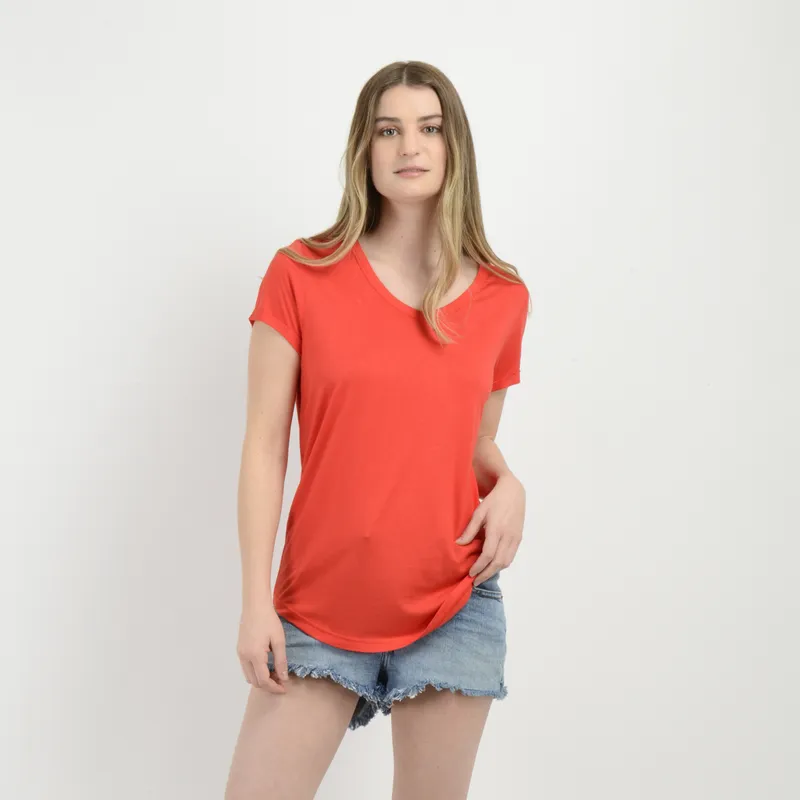 O'NEILL - POLERA MANGA CORTA ESSENTIAL ROJO