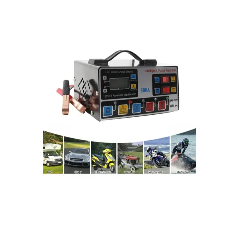 GENERICO - Cargador De Batería Automático Inteligente Auto Moto Camión / S 12633