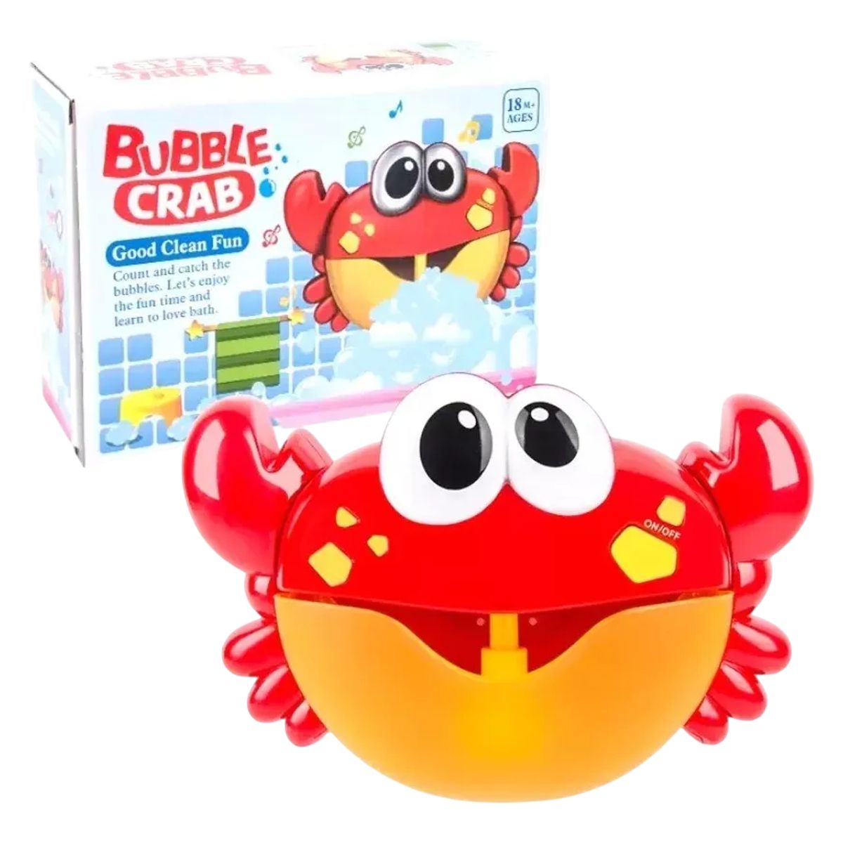 GENERICO - Juguete Cangrejo Burbujas De Baño Tina Para Bebes