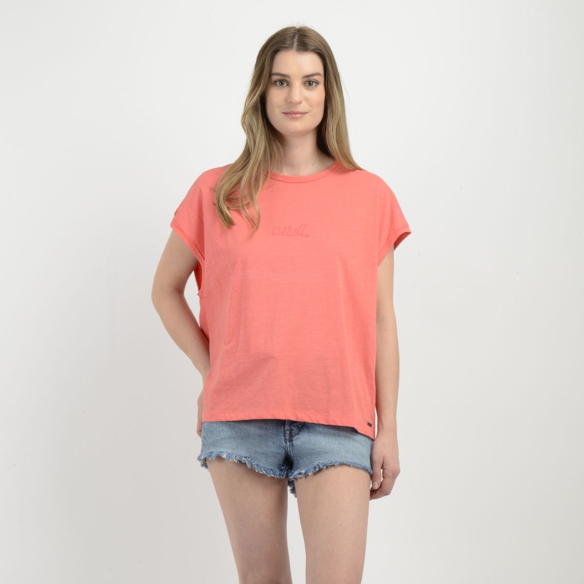 O'NEILL - POLERA MANGA CORTA ERIN NARANJO CLARO