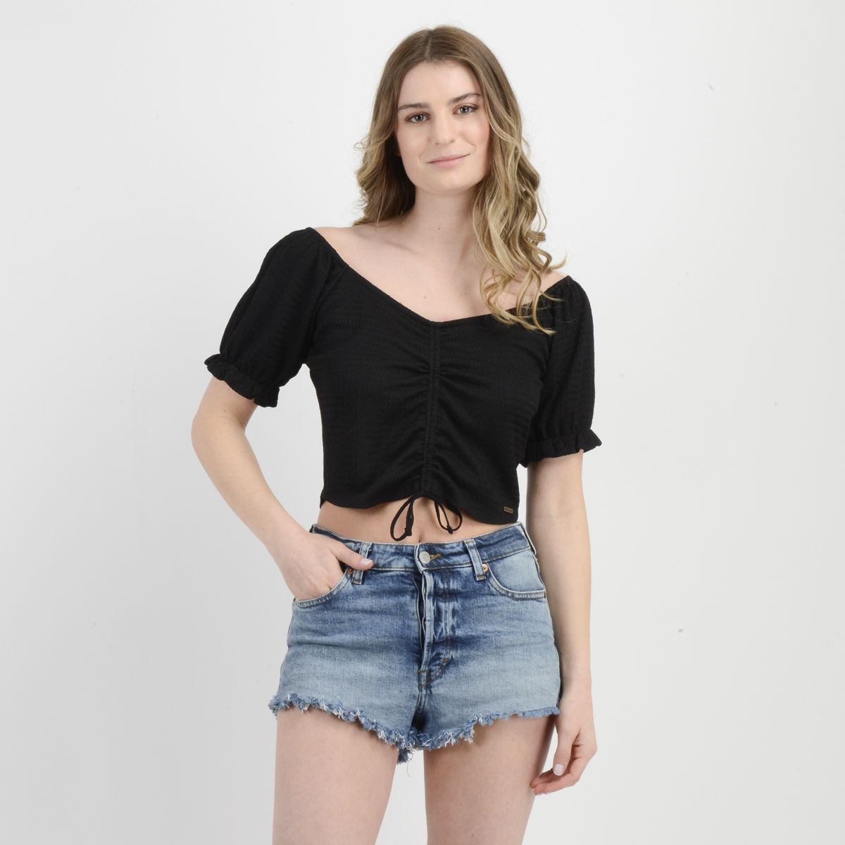 O'NEILL - POLERA MANGA CORTA LEANNE II NEGRO