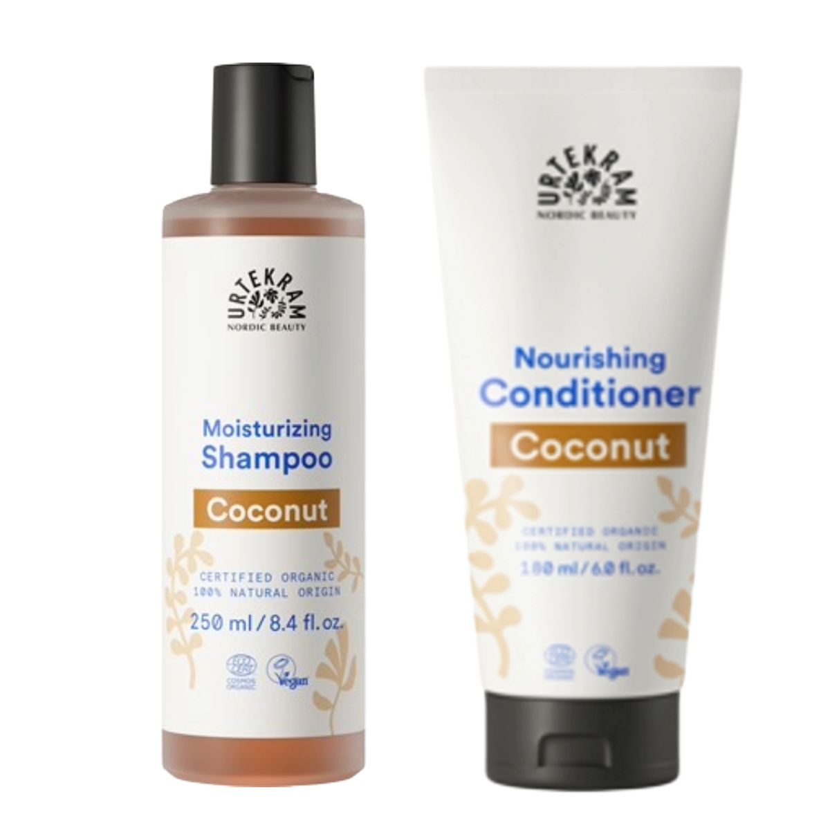 GENERICO - Kit shampoo+acondicionador orgánico hidratante Urtekram coco
