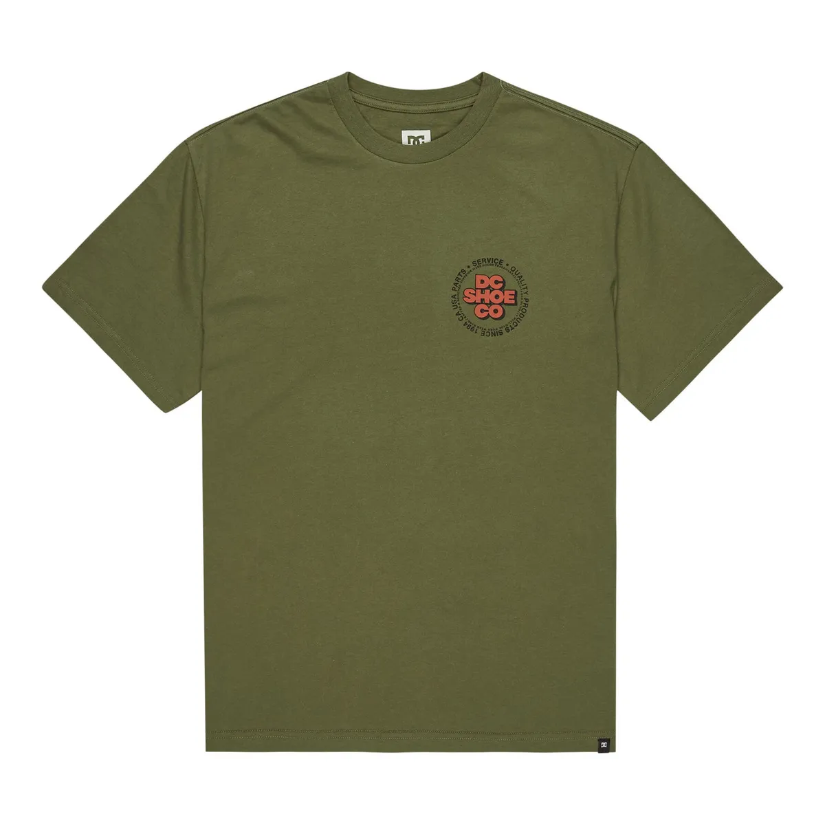 DC SHOES - Polera Hombre Circle Verde DC
