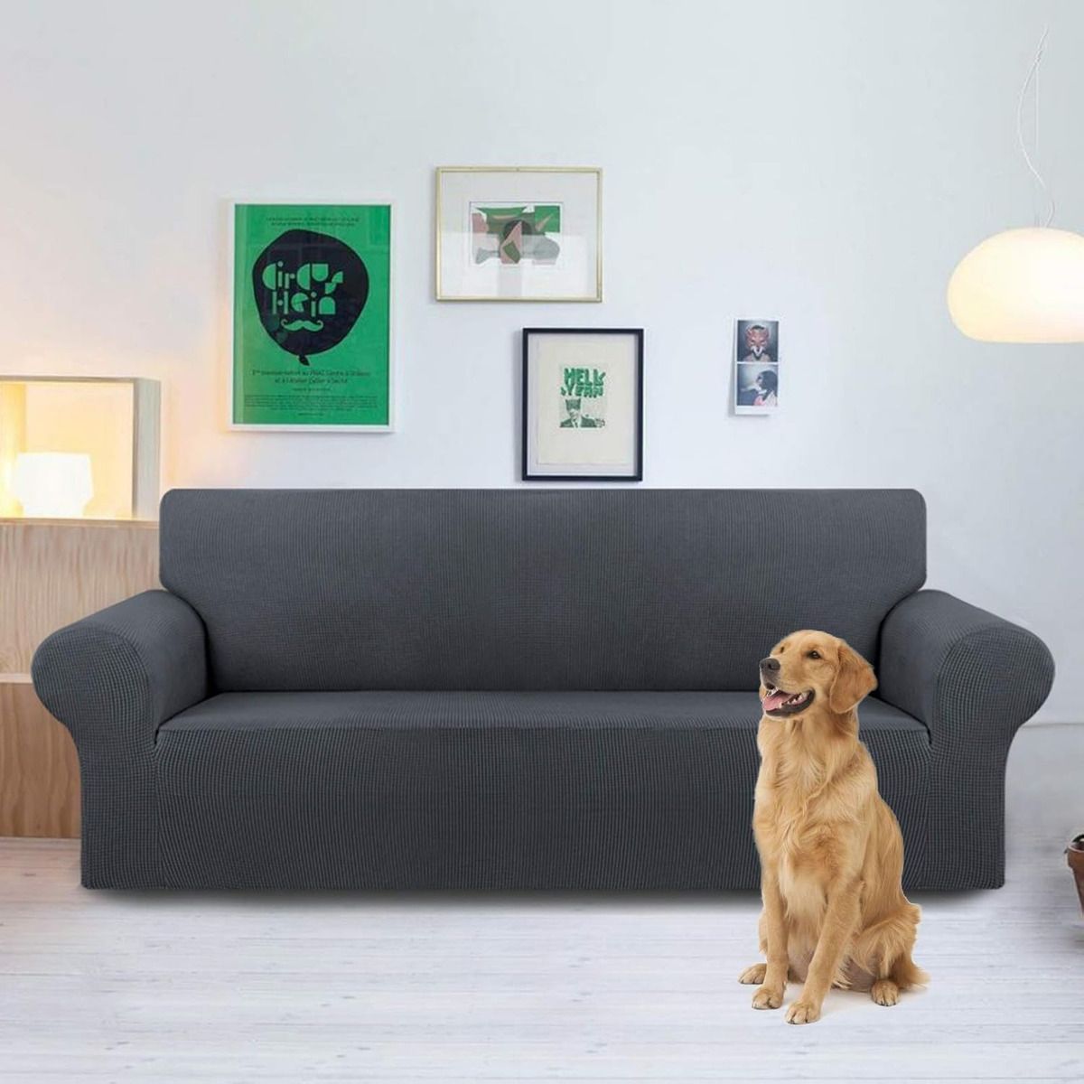 RAGNAR - Funda Protectora Elástica Para Sofá Sillones 2 Piezas Color