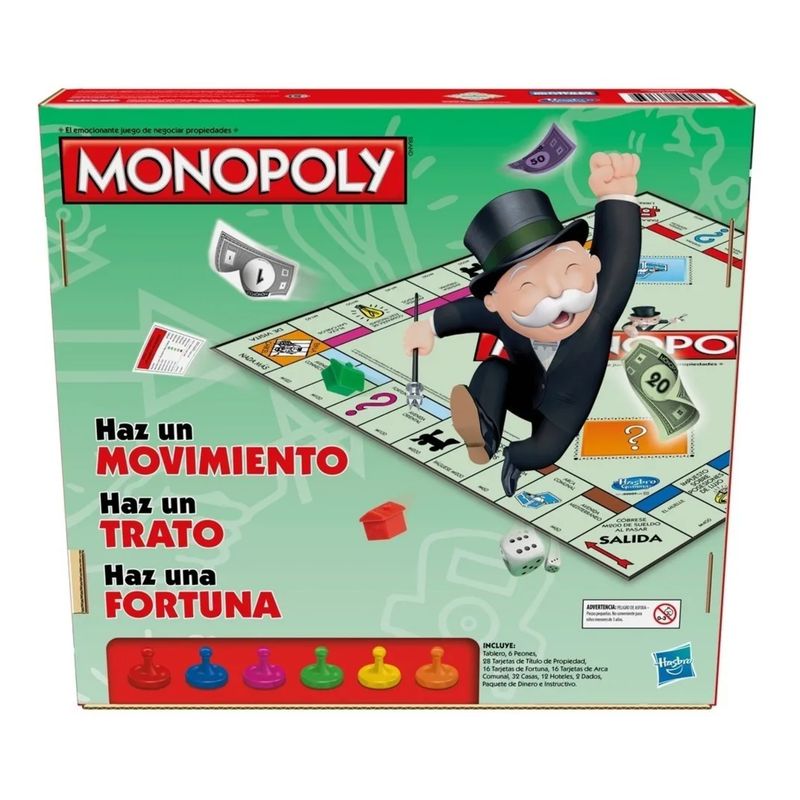 HASBRO GAMES - Monopoly Clásico Hasbro Gaming