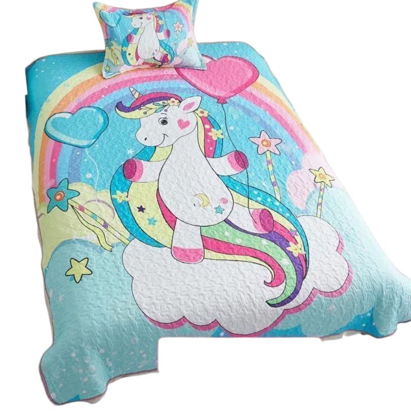 GENERICO - Cobertor De Verano 15 Plazas Quilt + 1 Funda Cubrecama 180x230cm