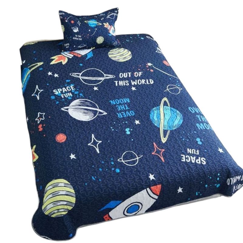 GENERICO - Cobertor De Verano 15 Plazas Quilt + 1 Funda Cubrecama 180x230cm