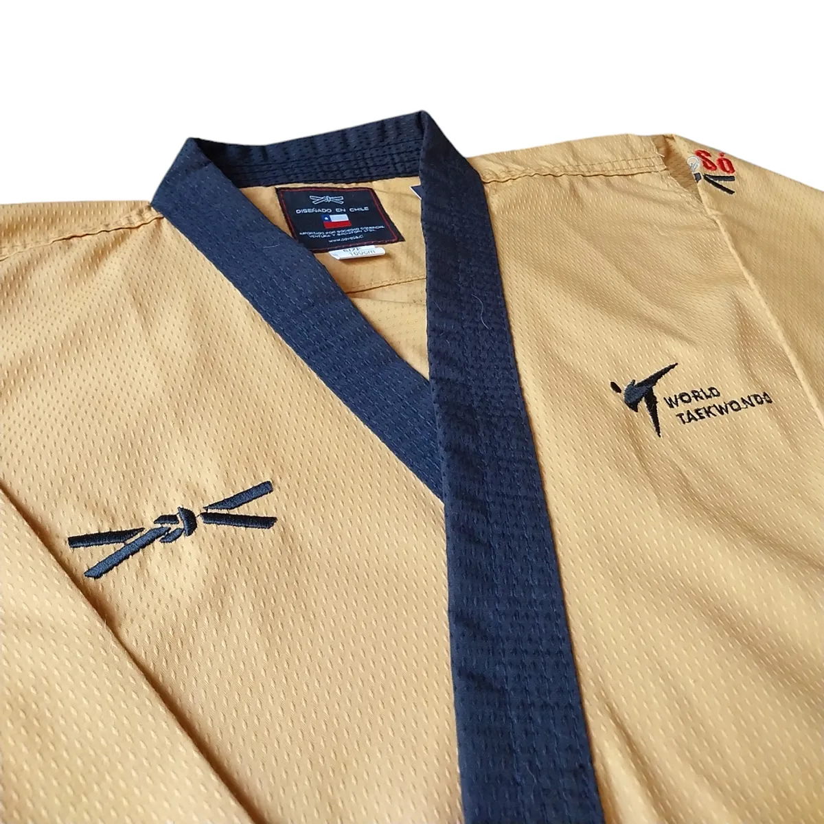 GENERICO - Dobok Poomsae HombreMujer +50 Dorado TaeSó TALLA 180 CM