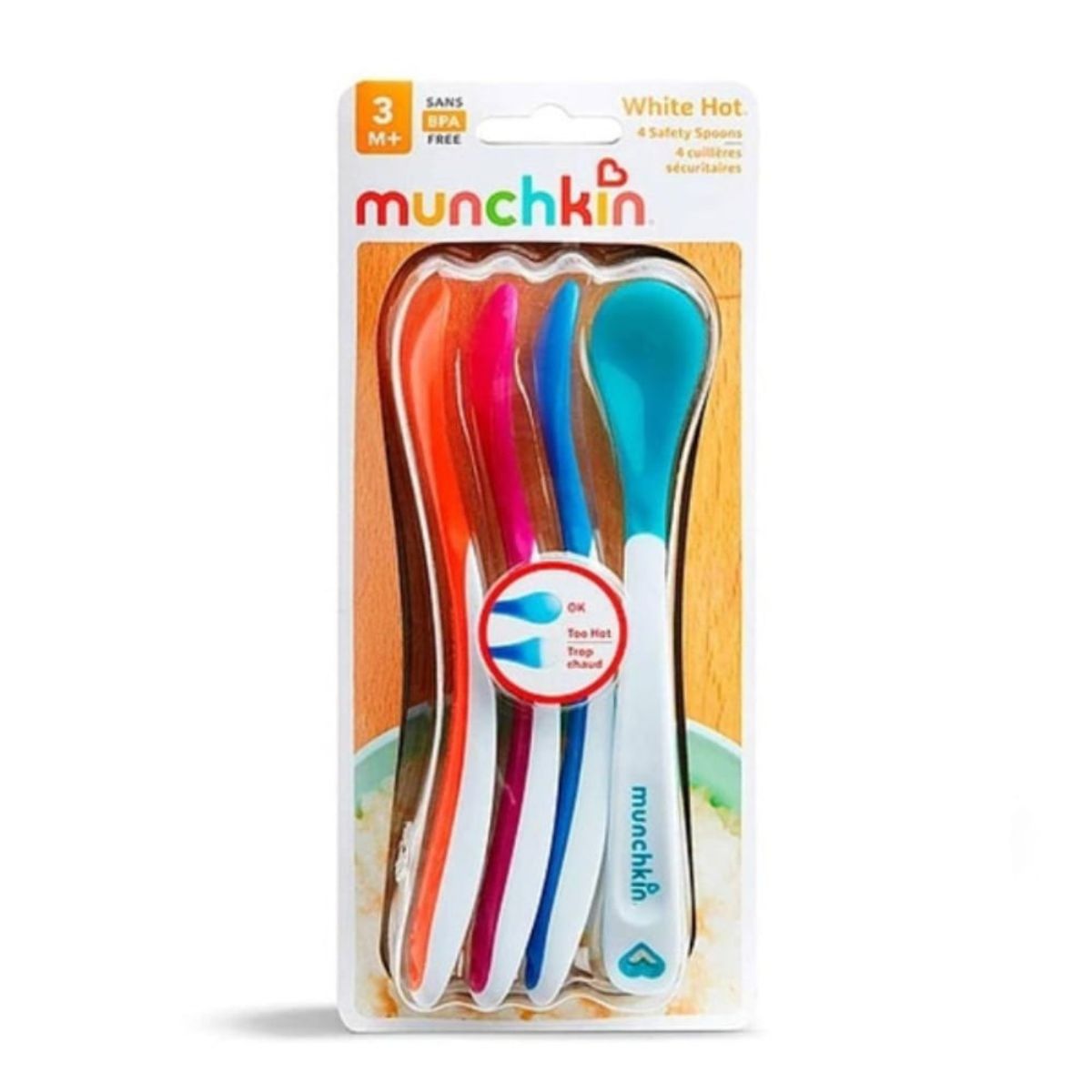 MUNCHKIN - Set de 4 Cucharas con Sensor de Temperatura MUNCHKIN