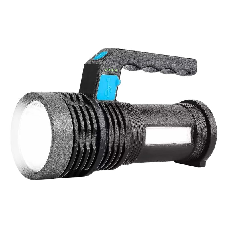 GENERICO - Linterna Tactica Led Multifunción Recargable