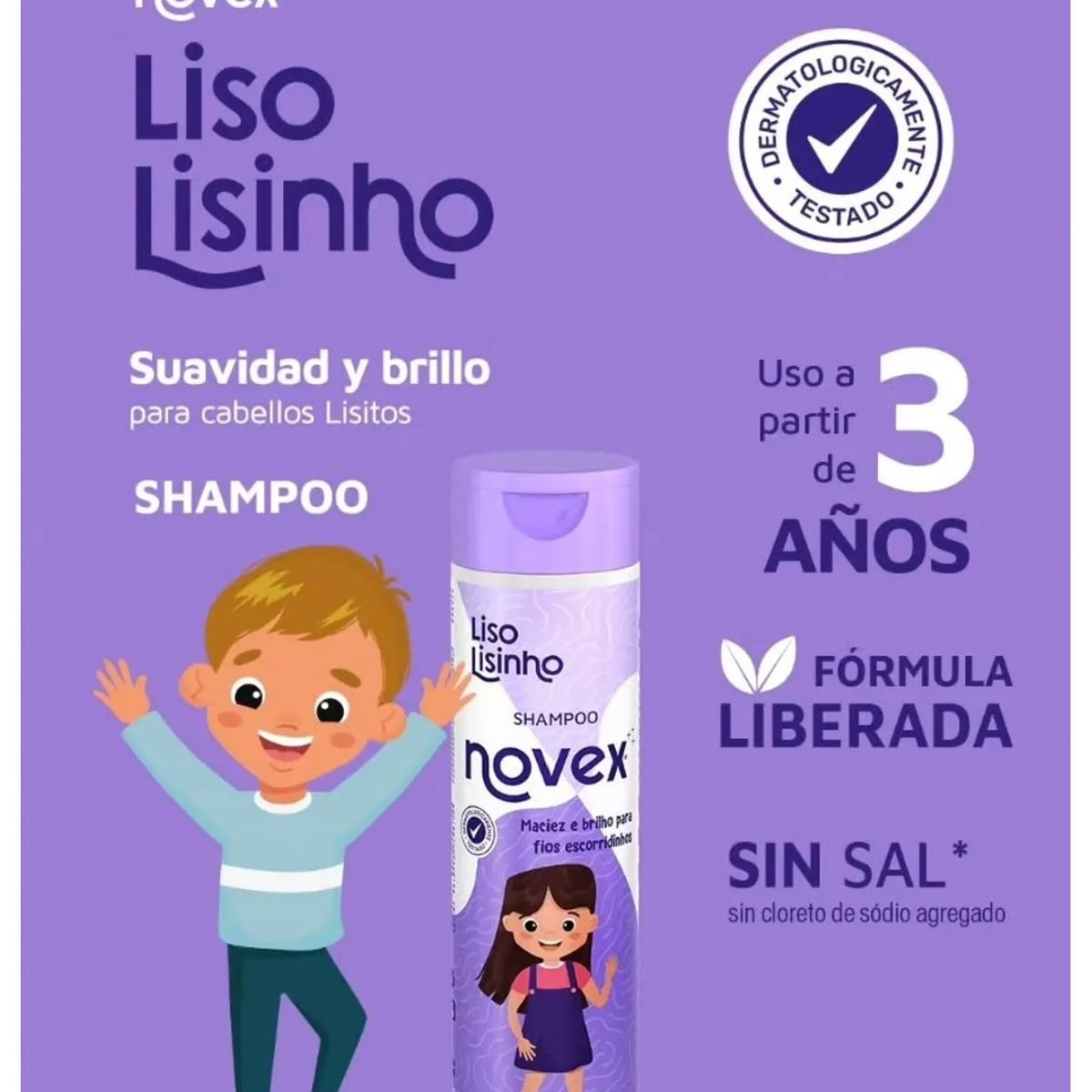 NOVEX - KIT SHAMPOO ACONDICIONADOR LISO LISINHO 300ML NOVEX-