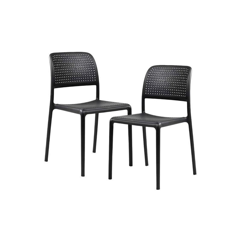 HABITA2 CHILE - Pack 2 Silla terraza urban black