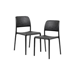 HABITA2 CHILE - Pack 2 Silla terraza urban black