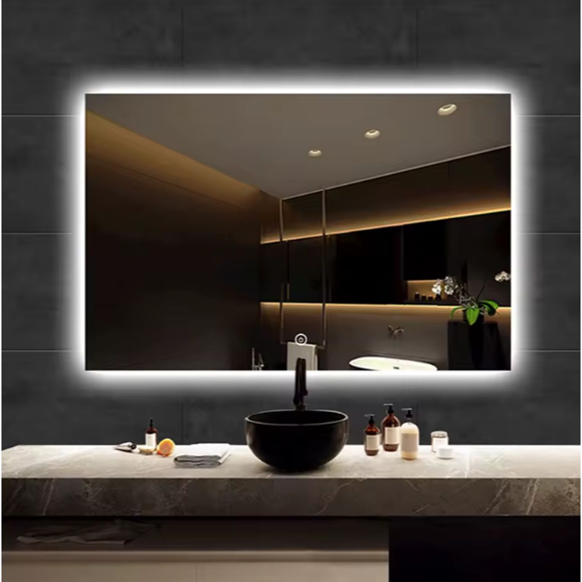 GENERICO - ESPEJO LED 70X100 CM, 3 TONOS DE LUCES DISTINTAS