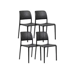 HABITA2 CHILE - Pack 4 Silla terraza urban black