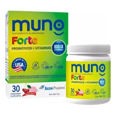 MUNO - Forte (probioticos y vitaminas) x 30 comprimidos masticables