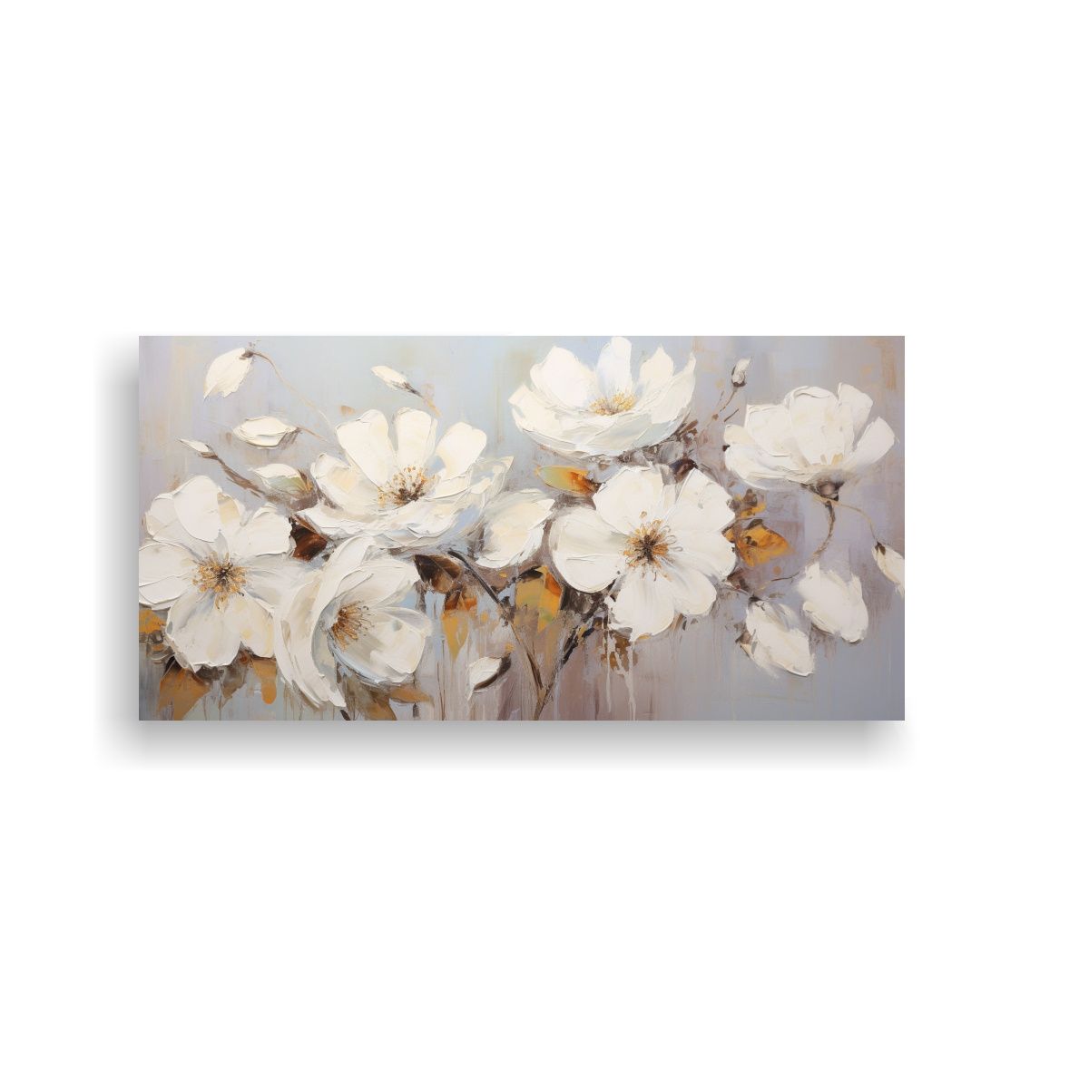 GENERICO - 1 Cuadro Composición Majestuosas Pintura De 120x60 Cm.