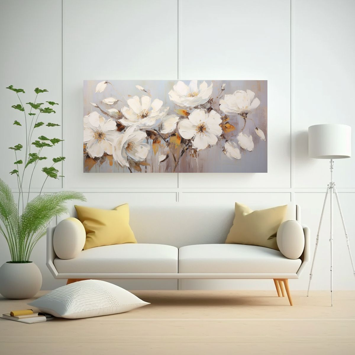 GENERICO - 1 Cuadro Composición Majestuosas Pintura De 120x60 Cm.