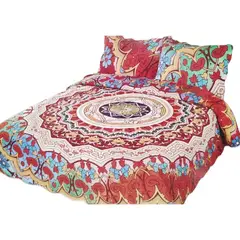 GENERICO - Cubrecama Quilt De Verano 2 Plazas + 2 Funda Medida 230x250cm