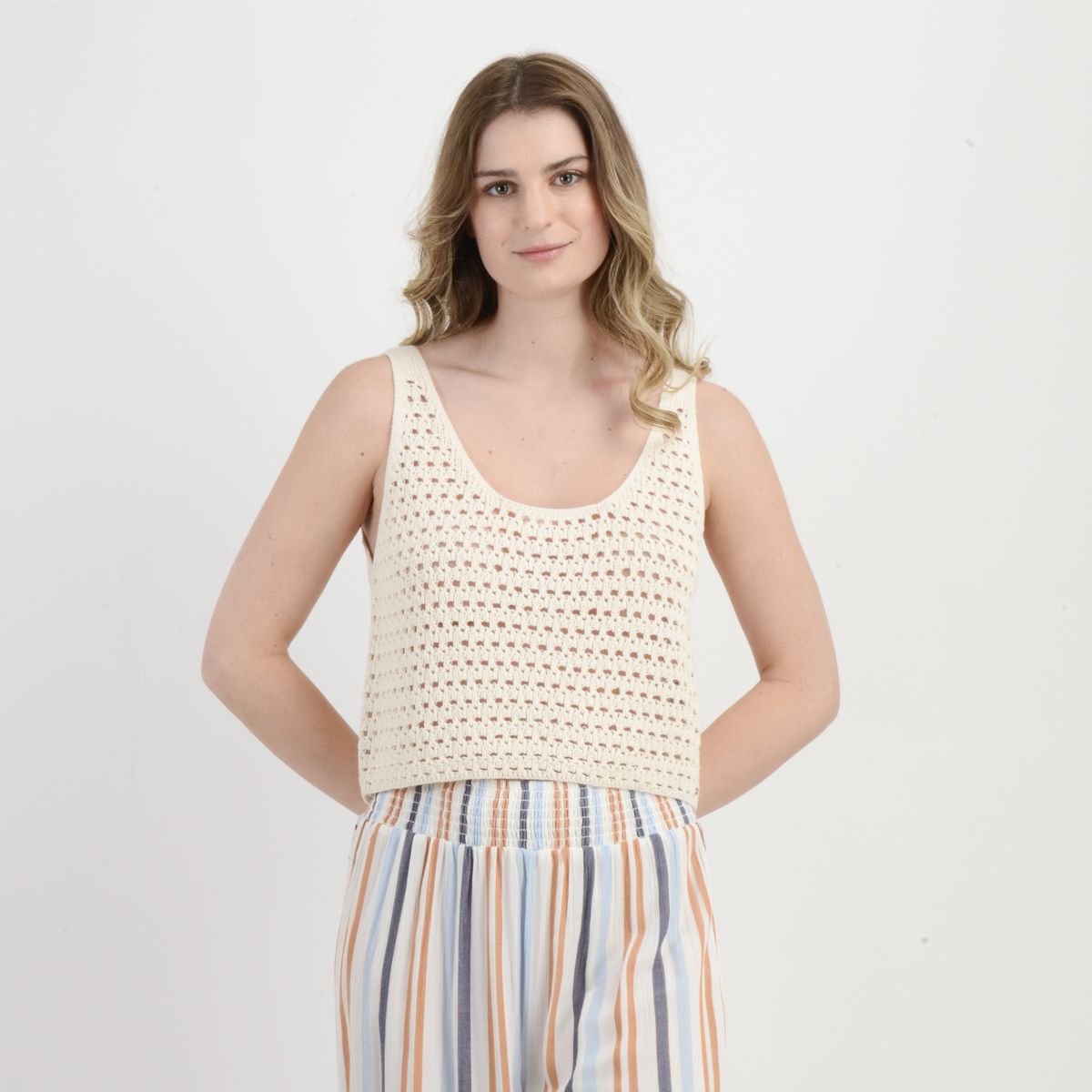 O'NEILL - POLERA TEJIDA SIN MANGAS RYAN BEIGE