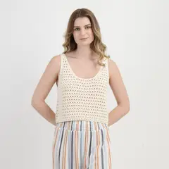 O'NEILL - POLERA TEJIDA SIN MANGAS RYAN BEIGE