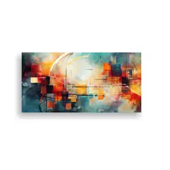 GENERICO - Pintura Abstracta De Alta Calidad Para Decorar 120x60 Cm.