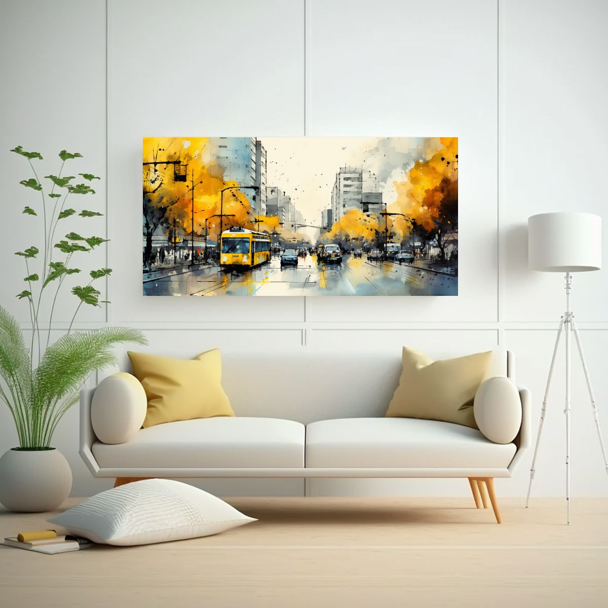 GENERICO - Pintura Surrealista Santiago Chile Acuarelas 120x60 Cm