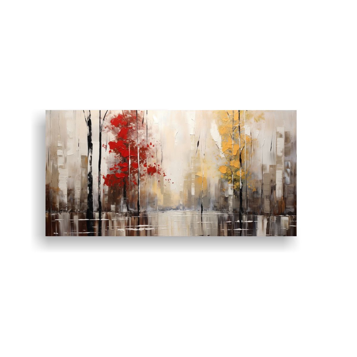 GENERICO - Pintura Abstracta De Múltiples Colores Para 140x70 Cm