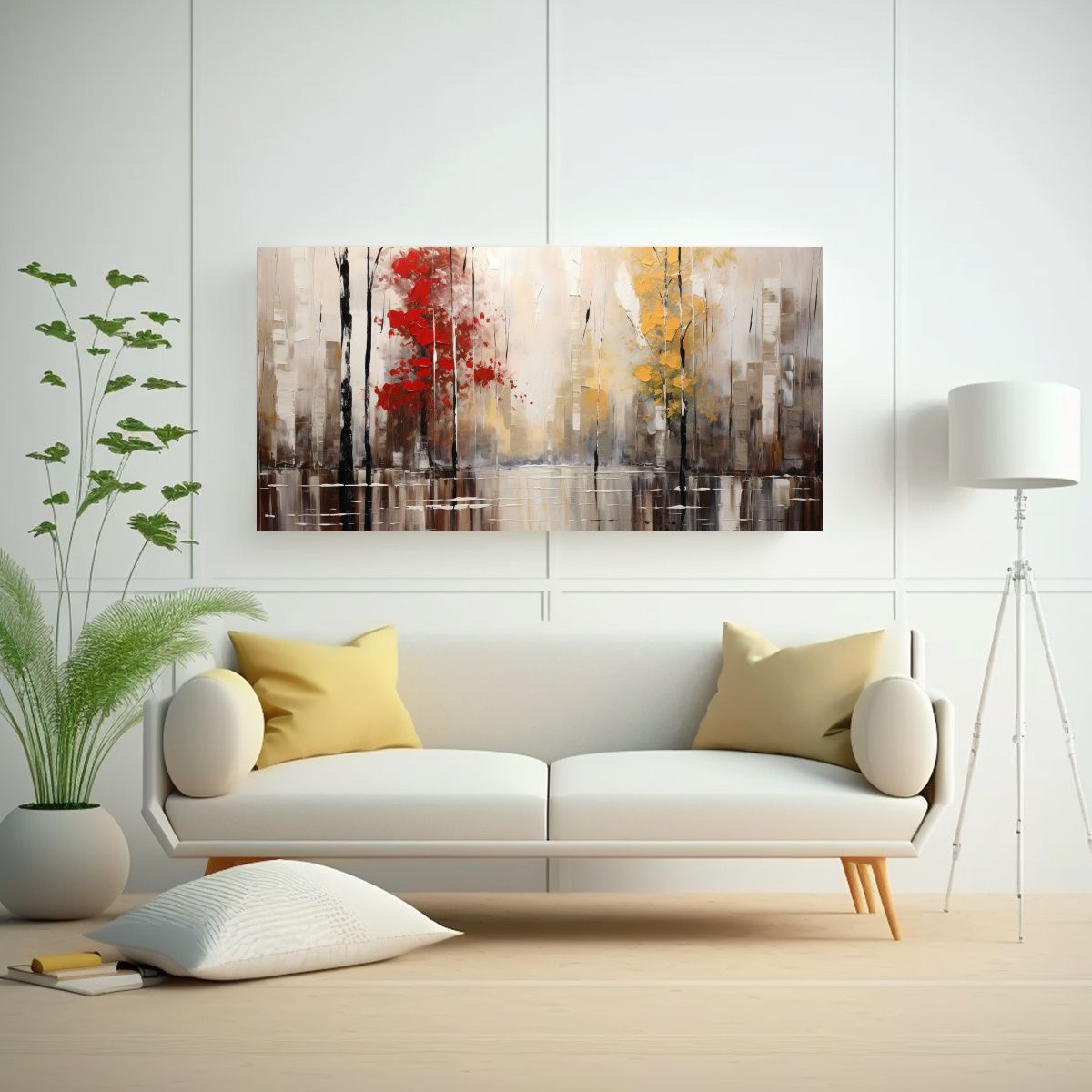 GENERICO - Pintura Abstracta De Múltiples Colores Para 140x70 Cm