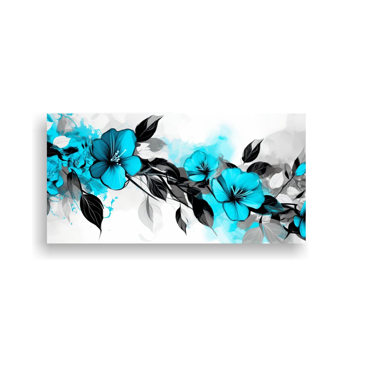 GENERICO - Cuadro De Figuras Neonoir Estilo Medio Brocha 120x60 Cm