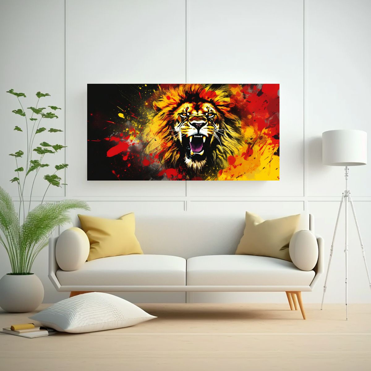 GENERICO - Exposición De Fotografía De Arte Fino León En 120x60 Cm.