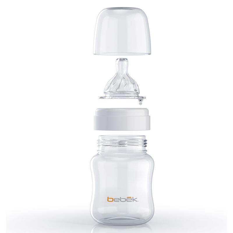 BEBEK - Mamadera Clásico 90Ml-Tetina Senseflo Flujo Lento Bebek