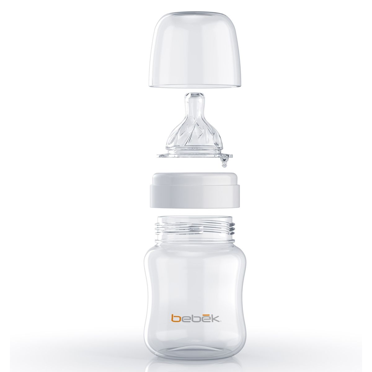 BEBEK - Mamadera Clásico 150Ml-Tetina Senseflo Flujo Lento Bebek