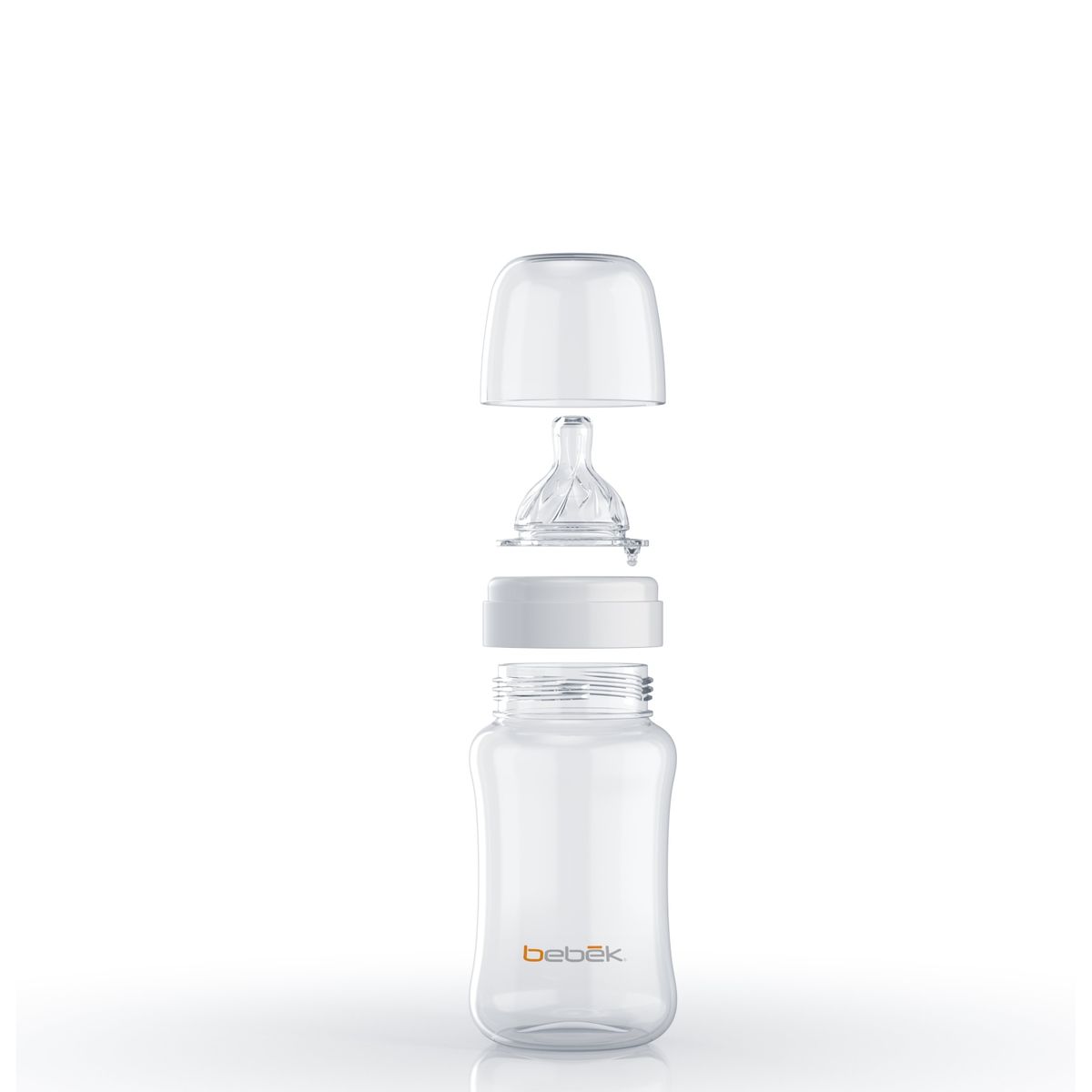 BEBEK - Mamadera Clásico 270Ml-Tetina Senseflo Flujo Medio Bebek